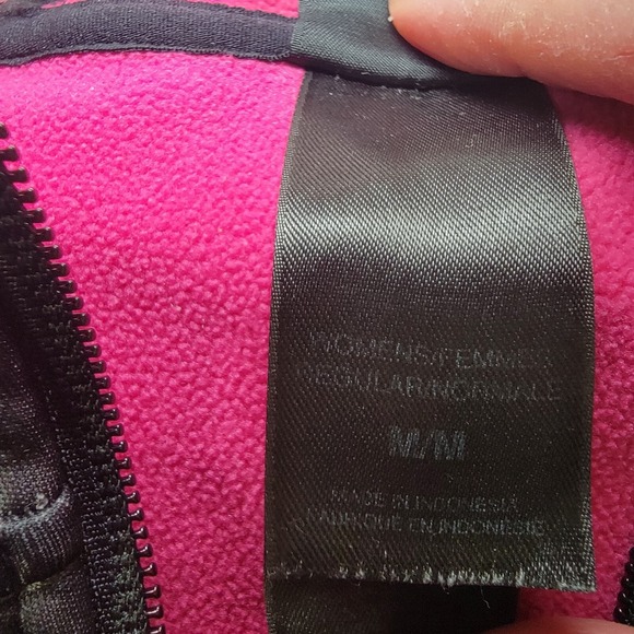 The North Face Fleece Sweater Jacket Hoodie Womens Sz Med Hot Pink TNF Apex‎ - Picture 16 of 16